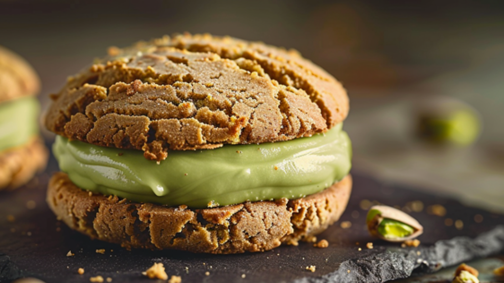 Biscotti con crema di pistacchio - Biscotti con crema di pistacchio
