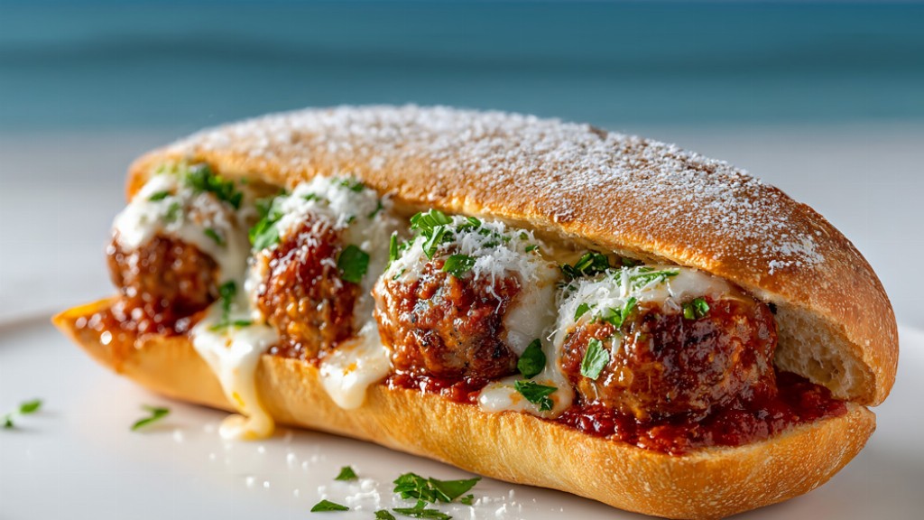 Ciabattina con polpette di carne al sugo e mozzarella - ciabattina-polpette-carne