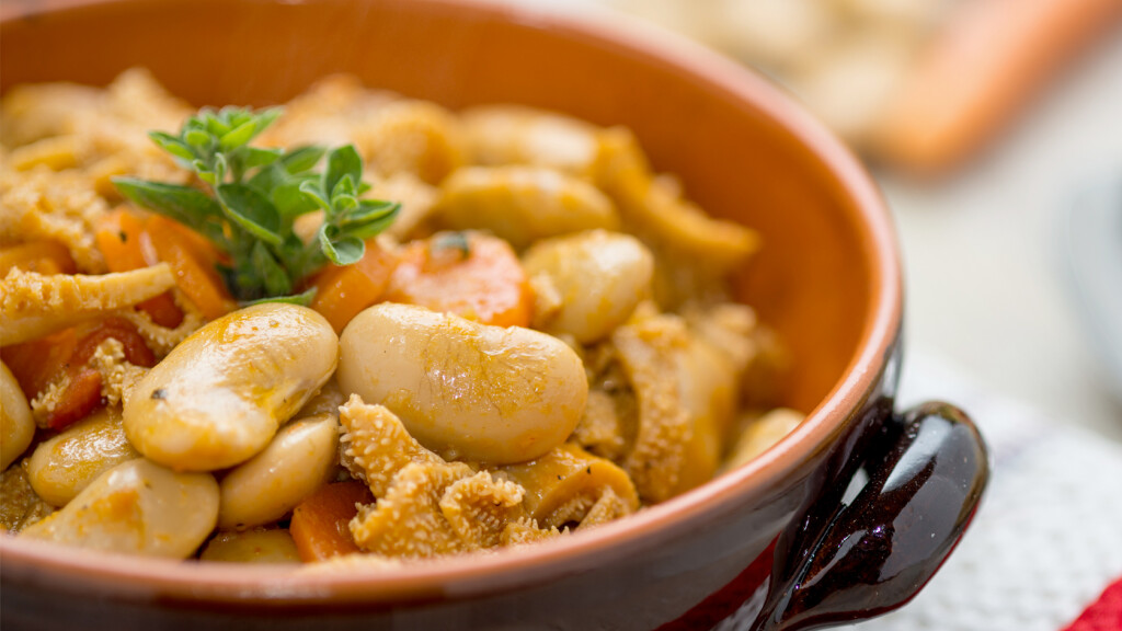 Zuppa di fagioli con trippa e cotenne - Zuppa di fagioli con trippa e cotenne