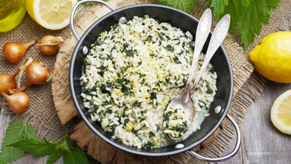 Risotto all'ortica e limone - risotto-ortica