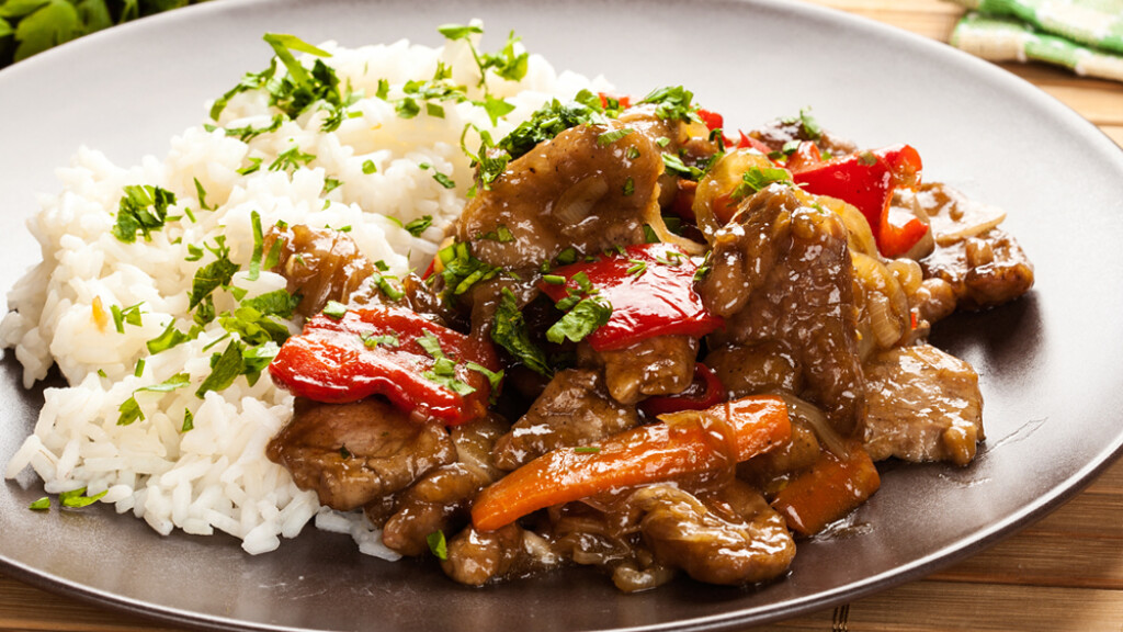 Straccetti in agrodolce con peperoni - straccetti-vitello-agrodolce