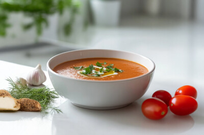 Zuppa di Eddo con pomodorini e erbette - zuppa-eddo