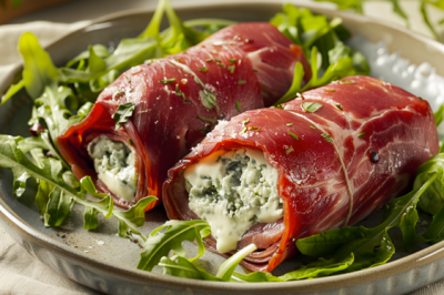 Involtini di Bresaola della Valtellina e Gorgonzola D.O.P.
