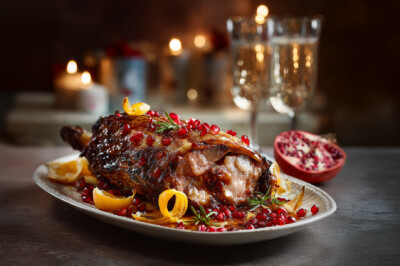 Agnello con glassa di melagrana e agrumi - agnello-malgrane-arancia