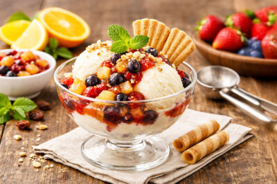 Coppa gelato con gruttine golose - coppa-gelato-fruttine