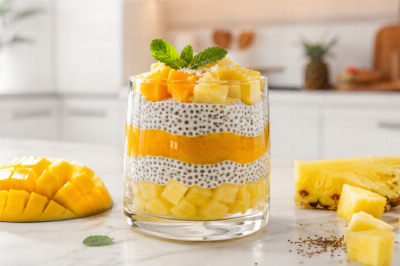 Chia Pudding con mango e ananas - chia-pudding-mango-ananas