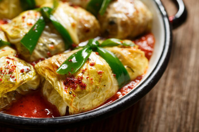 Involtini con carne - involtini verza