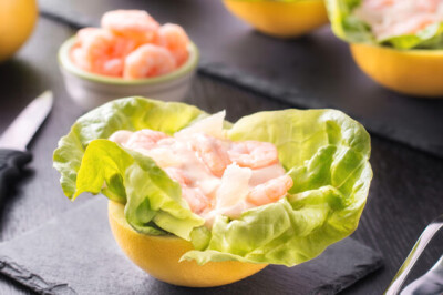 Insalatina di Pompelmi e Gamberoni - Insalatina di Pompelmi e Gamberoni